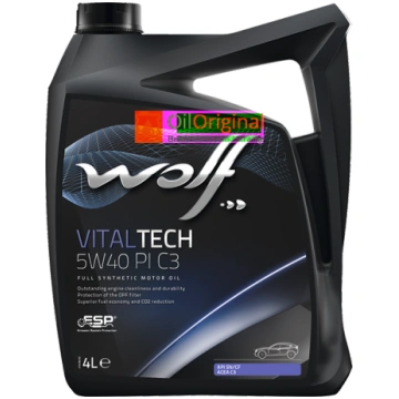 Wolf VITALTECH 5W40 PI 4L API SN/CF, ACEA C3-16 83