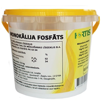 Hortis Monokālija fosfāts 0.5kg