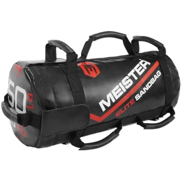 Meister Elite fitnesa smilšu maiss, 22,7 kg, ar 3 
