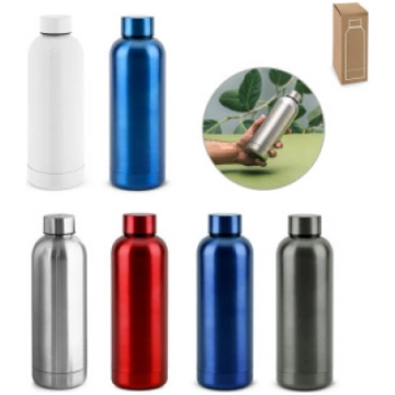 ODIN METTALIC. Bottle in 90% recycled stainless st