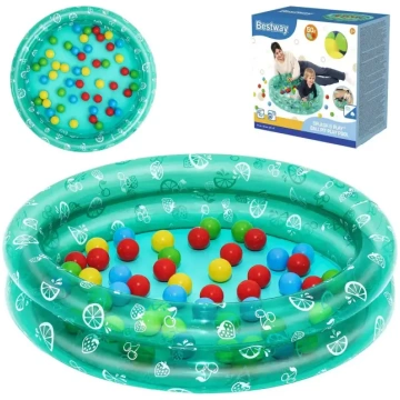 Bestway 51141 piepūšams baseins bērniem ar bumbām 