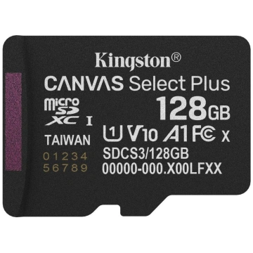 MEMORY MICRO SDXC 128GB UHS-I/SDCS3/128GBSP KINGST
