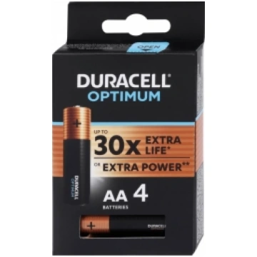 Duracell Optimum AA Alkaline 4pack