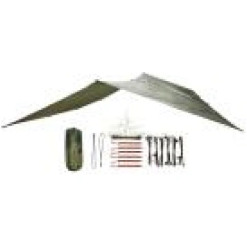 BUSHMEN EASY Tarp 2×3 Green nojumes tent
