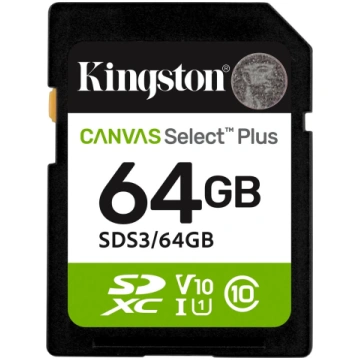 Kingston Canvas Select Plus 64 GB SD Flash memory 