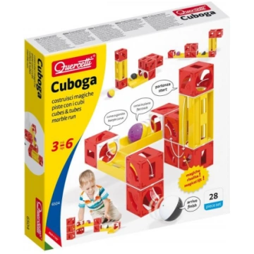 6504 Quercetti Cuboga cubes & tubes marble run