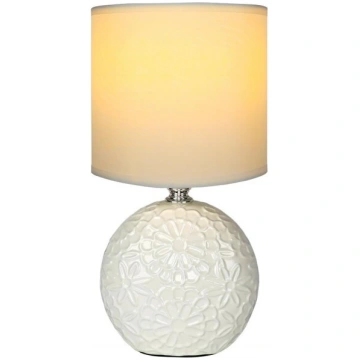 Keramiskā galda lampa, 40W, E14, balta BESK