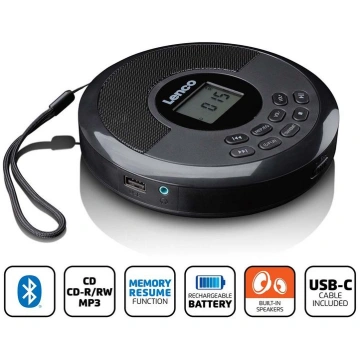 Lenco CD-340BK - Portable CD/MP3 player CD-340BK
