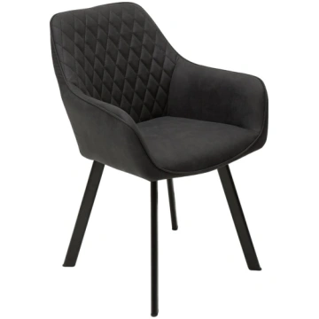 invicta INTERIOR Palermo Retro Chair Anthracite wi