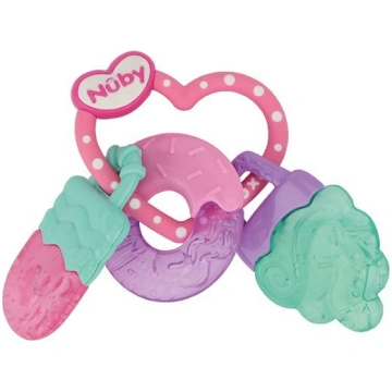 Nuby - Icy Bite Sweets Teether Pink/Turqoise/Purpl