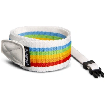 Polaroid Polaroid Camera Strap Flat Rainbow White
