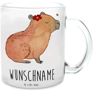 Mr. & Mrs Panda personalizēta tējas krūze Capybara