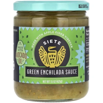 Siete, Green Enchilada Sauce, 15 oz (425 g)