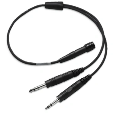 Bose A20 / A30 Headset 6-pin socket to Dual Plug (