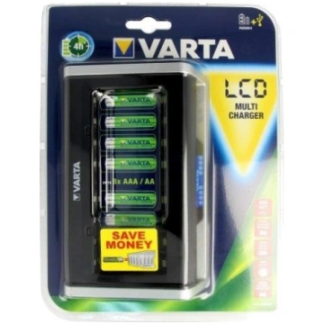 VARTA LCD Multi charger up to 8xAA/AAA size, lādēt