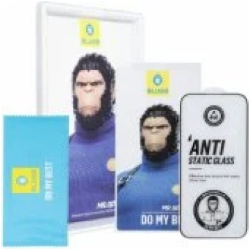 BlueO "5D Mr. Monkey Glass Galaxy S24 Plus" Black 