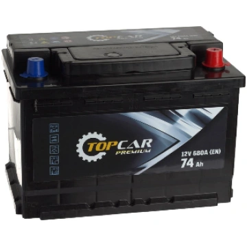 Akumulators TOP CAR 74Ah, 680A, 12V (- +) 278X175x