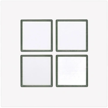 Module with 4x RJ11 push-buttons four-button modul