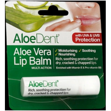Aloe Vera Lūpu balzams ar tējas koku un lizīnu