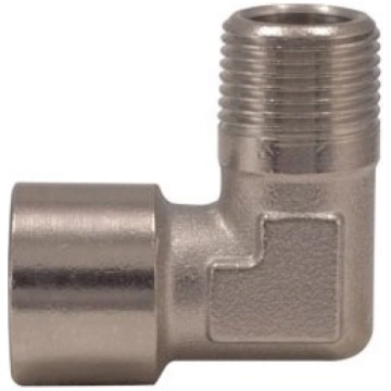 L-type connector F. Internal thread 1/2" x M. Exte