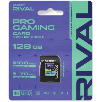 GOODRAM Memory card microSD 128GB Rival UHS-I V30 