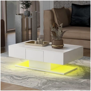 Living Room 2 Drawers Tea Multiple High Gloss Sofa