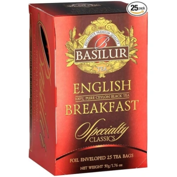 BASILUR īpašā angļu brokastu melnā tēja, 20 x 2 g 
