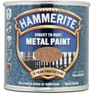 Krāsa Hammerite Hammered 250ml tērauda