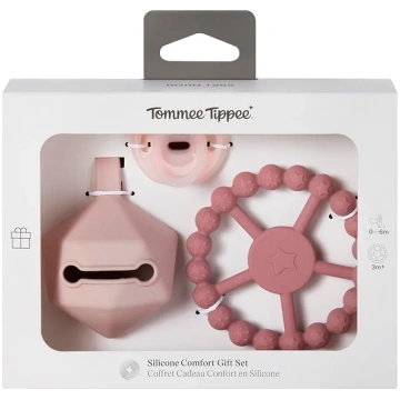 TOMMEE TIPPEE silikona knupītis ar knupīša turētāj
