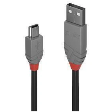 CABLE USB2 A TO MINI-B 0.5M/ANTHRA 36721 LINDY 367
