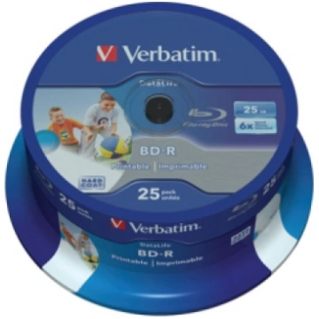 BD-R Verbatim 25GB 6x Datalife 25 Pack Spindle Wid