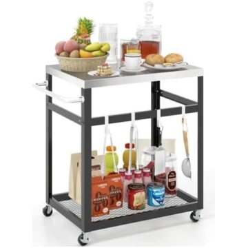 Generisch Outdoor Barbecue Table, Serving Trolley 