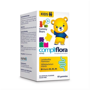 COMPLIFLORA KIDS GUMMY BEARS, 60 košļājamās Pamex 