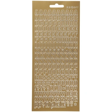 Focus Focus Stickers Gold Letters Design 3