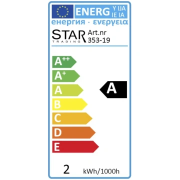 LED Spuldze ST26 E14 2100K 30lm 1W 2,6x5,8cm 353-1