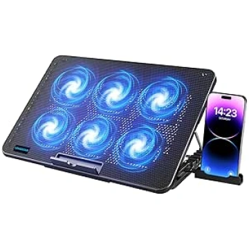 LIANGSTAR Cooler, 6 Quiet Fans Gaming Cooler Cooli