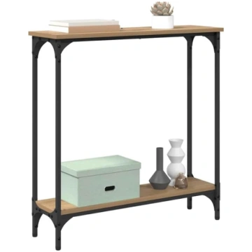 vidaXL Artisan Oak Console Table 75 x 22.5 x 75 cm