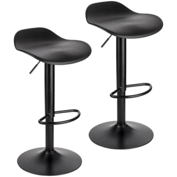Baroni Home Set of 2 Bar Stools with Adjustable He