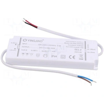 Power supply: switching | LED | 50W | 24VDC | 2.08