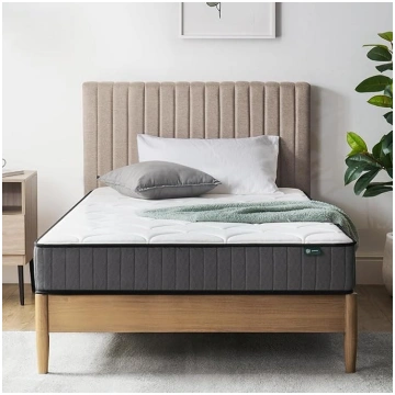 Zinus Hybrid Mattress Memory Foam Polyester White 