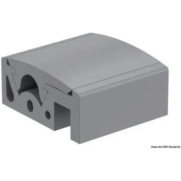 QBE 65 fender profile grey RAL 7047 (44.100.01) Te