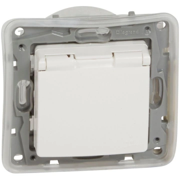 Niloe balts Rozete a/z ar vaku. IP44 EB1510190960