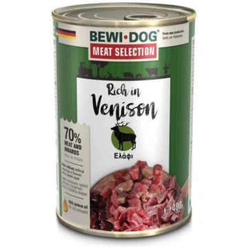BEWI DOG RICH IN VENISON 400G - KONSERVI SUŅIEM AR