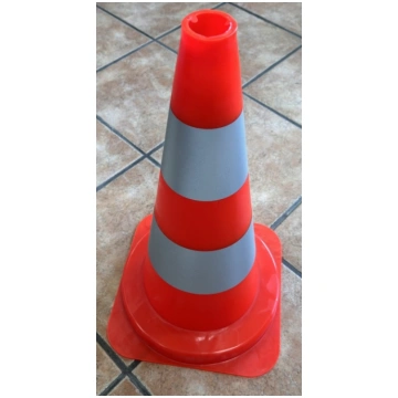Konuss elastīgs PVC 500mm, 2 atstarojošas lentas