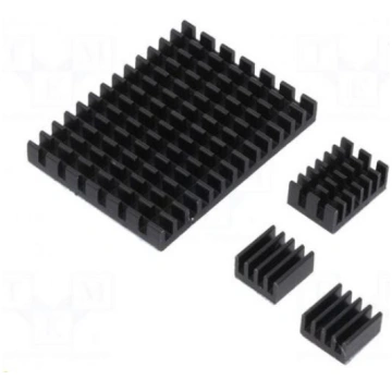 Aksesuāri: radiators | Raspberry Pi 4 B | melns | 
