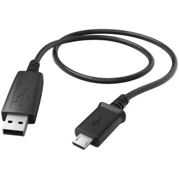 Vads Hama, Micro USB, melna krās