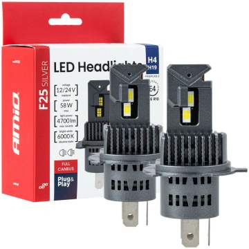 LED priekšējo lukturu spuldzes F25 SUDRABA FULL CA