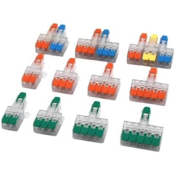 FACSER vadu savienotāji 1 2 3 Pin Splitter Led Pus