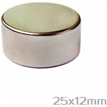Neodīma magnēts 25x12 mm N38