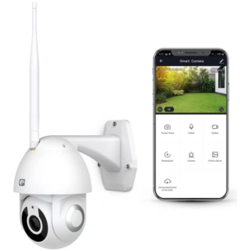 Garza - Smart Smart Wifi 360 grādu uzraudzības kam
